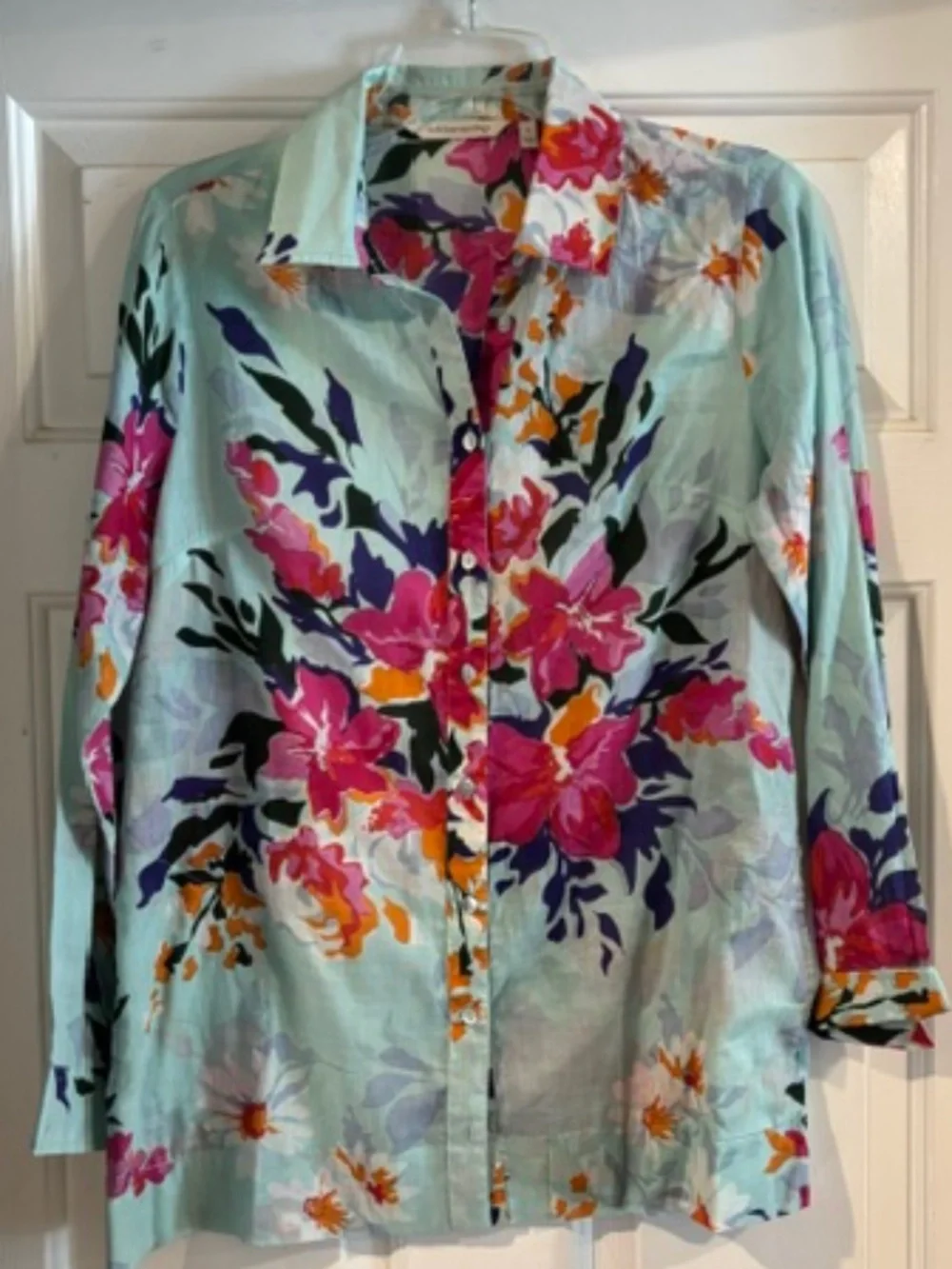 Soft Surroundings flowered shirt- SZ S
